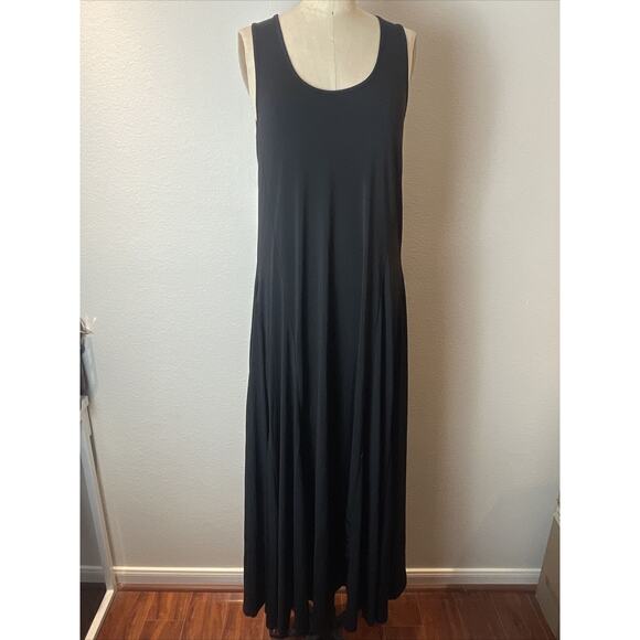 textile elizabeth and james, back sleeveless maxi dress, long, size large - Picture 1 of 6